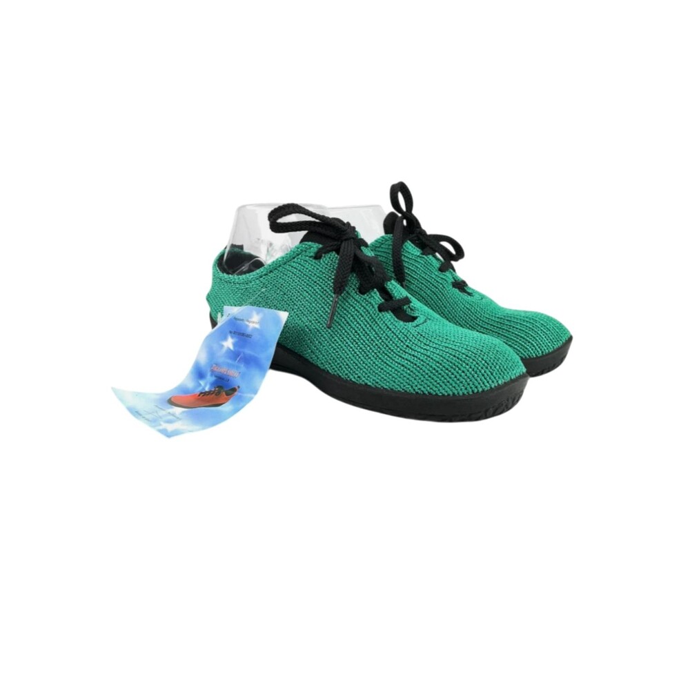 Arcopedico LS Knit Sneakers Size 36 Emerald Green Lace-Up Comfort Orthopedic NWT